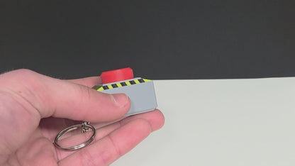 Among Us Emergency Meeting Button Clicker Fidget Keychain